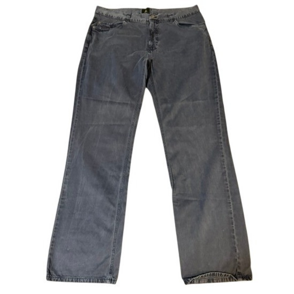 Robert Talbott 5-Pocket Straight Leg Pants Pima Cotton Mens 38X31 Blue EUC